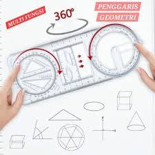 Jual Penggaris busur derajat multifungsi, Multi function geometric ...
