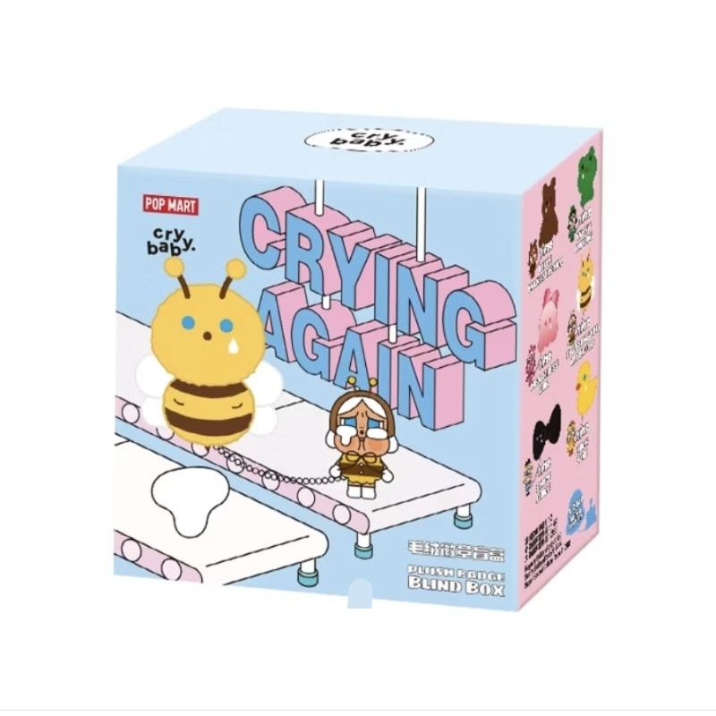 Jual POP MART CRYBABY Crying Again Series - Plush Badge Blind Box ...