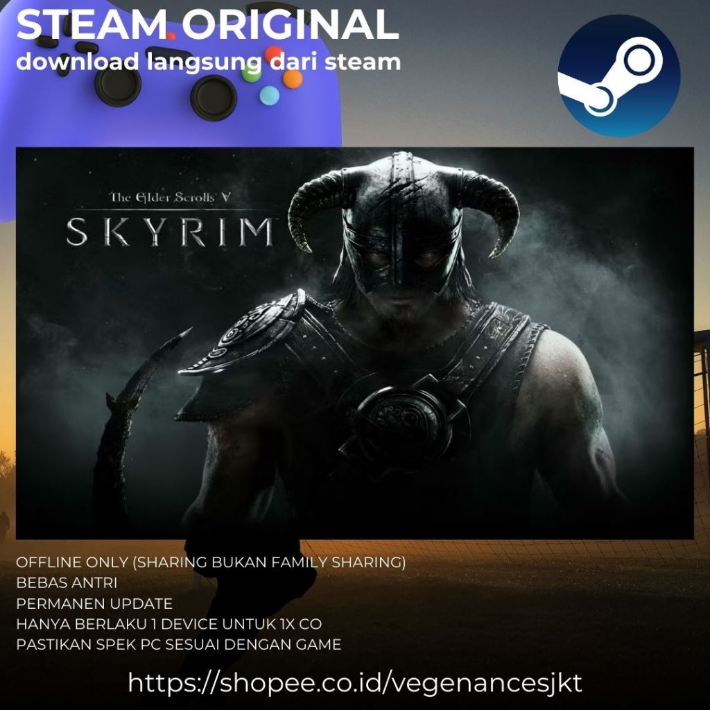 Jual The Elder Scrolls V: Skyrim Special Edition PC Game Sharing ...