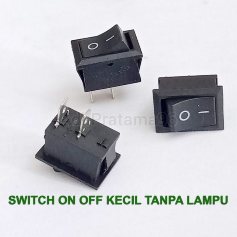 Jual Saklar (Switch) On Off Kecil 2 Pin Hitam - Saklar On Off 2 Kaki ...