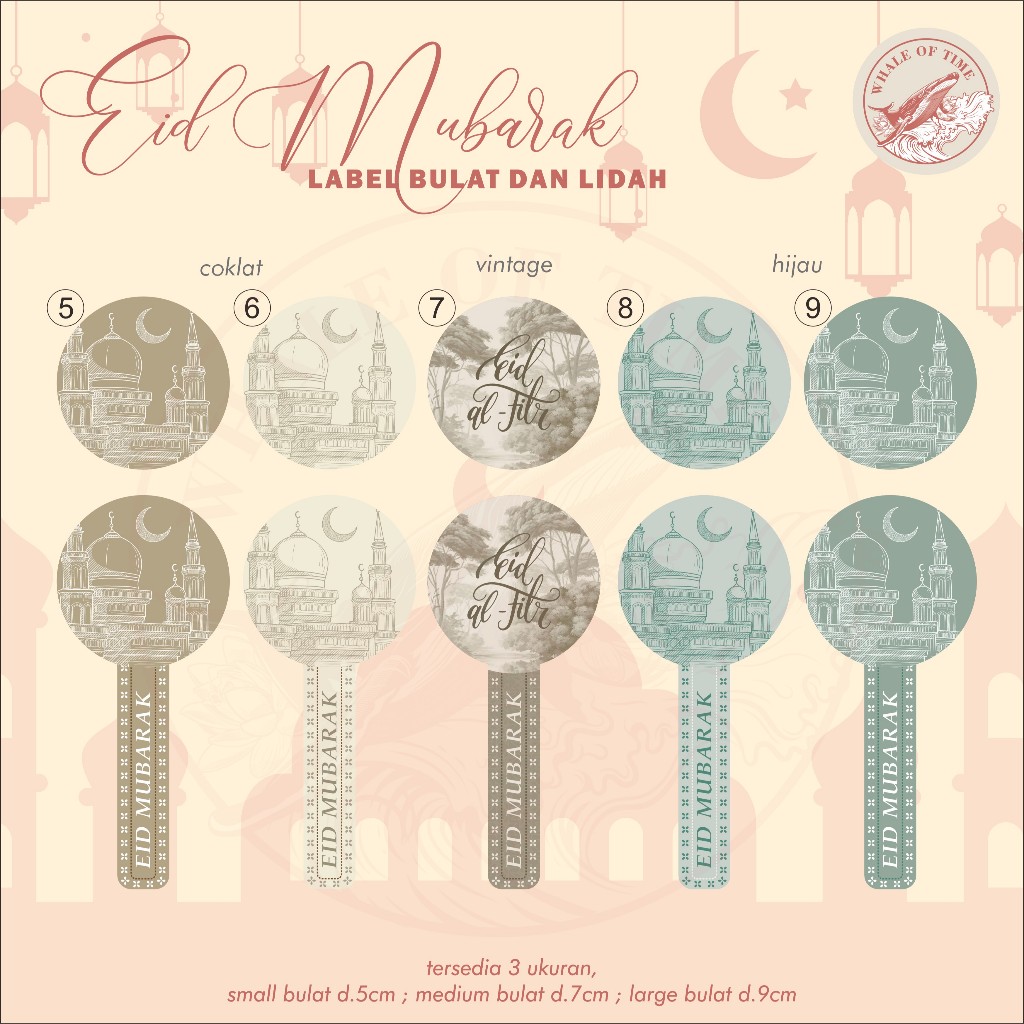 Jual ( ISI 6 PCS ) ASMAR SERIES - sticker lebaran label idul fitri ...