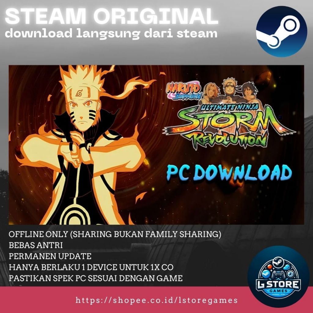Jual NARUTO Ninja STORM Revolution PC Original Offline | Shopee Indonesia