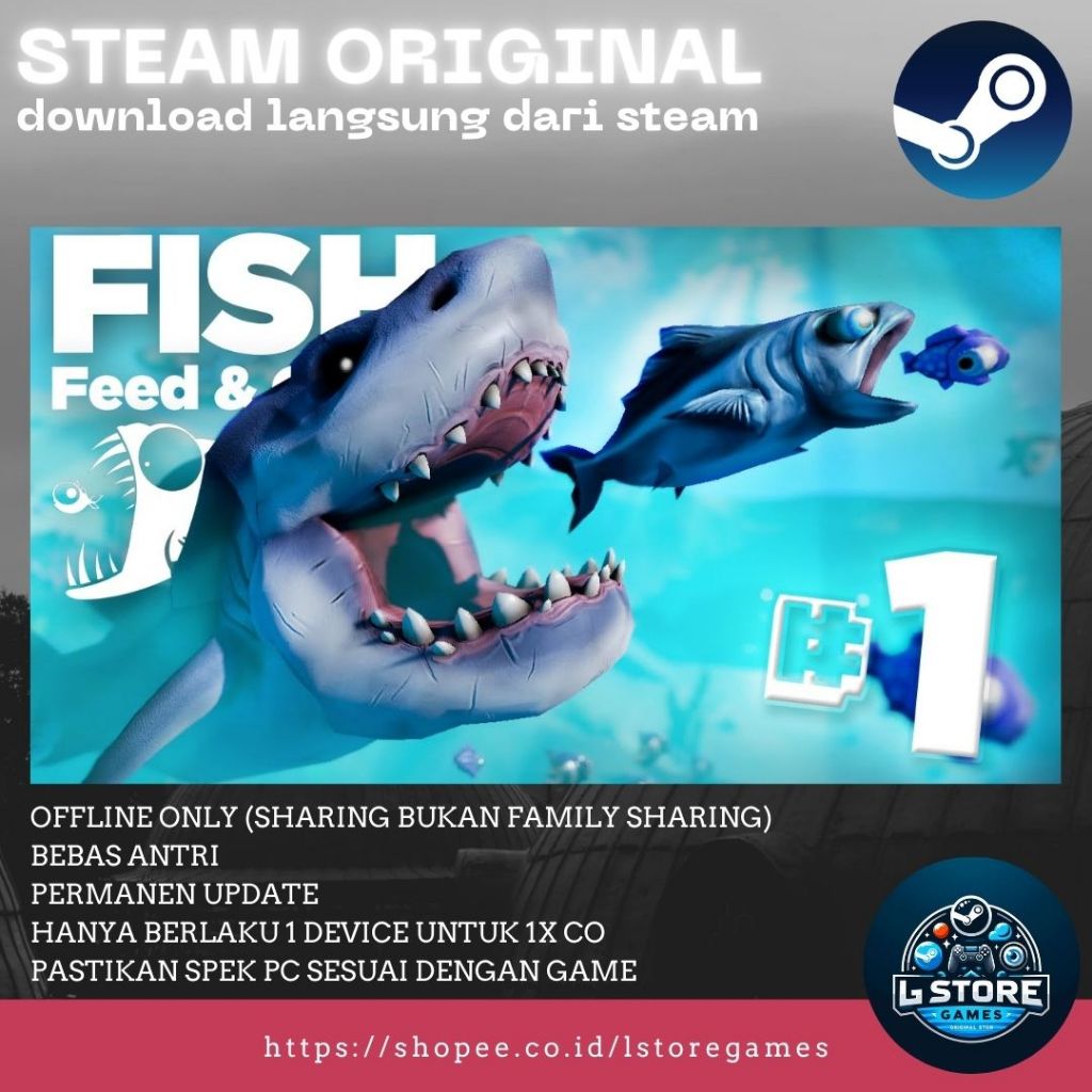 Jual Feed and Grow: Fish PC Sharing Original Offline | Shopee Indonesia