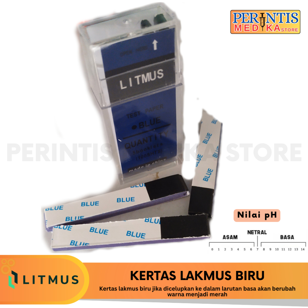 Jual LITMUS Kertas Lakmus 1 Kotak 100 Lembar l Litmus Paper l Kertas ...
