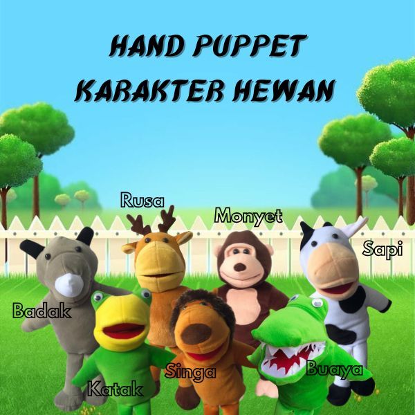 Jual Muppet Cablak Karakter Hewan Boneka Tangan Mulut Gerak | Boneka ...