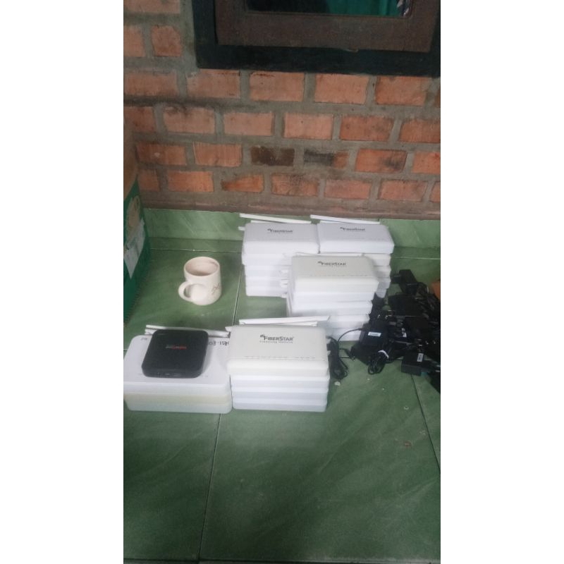 Jual router modem 22 unit cbn fiberstar+15 unit Adptor | Shopee Indonesia