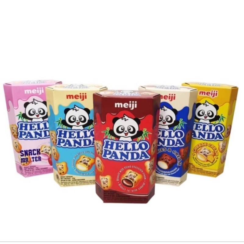 Jual Hello Panda Coklat Strawberry Cookies Double 42 g | Shopee Indonesia