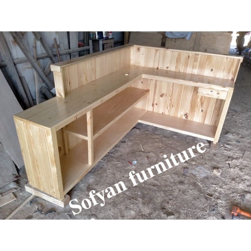 Jual meja bar / meja kasir / meja bar kayu jati Belanda / meja bar ...