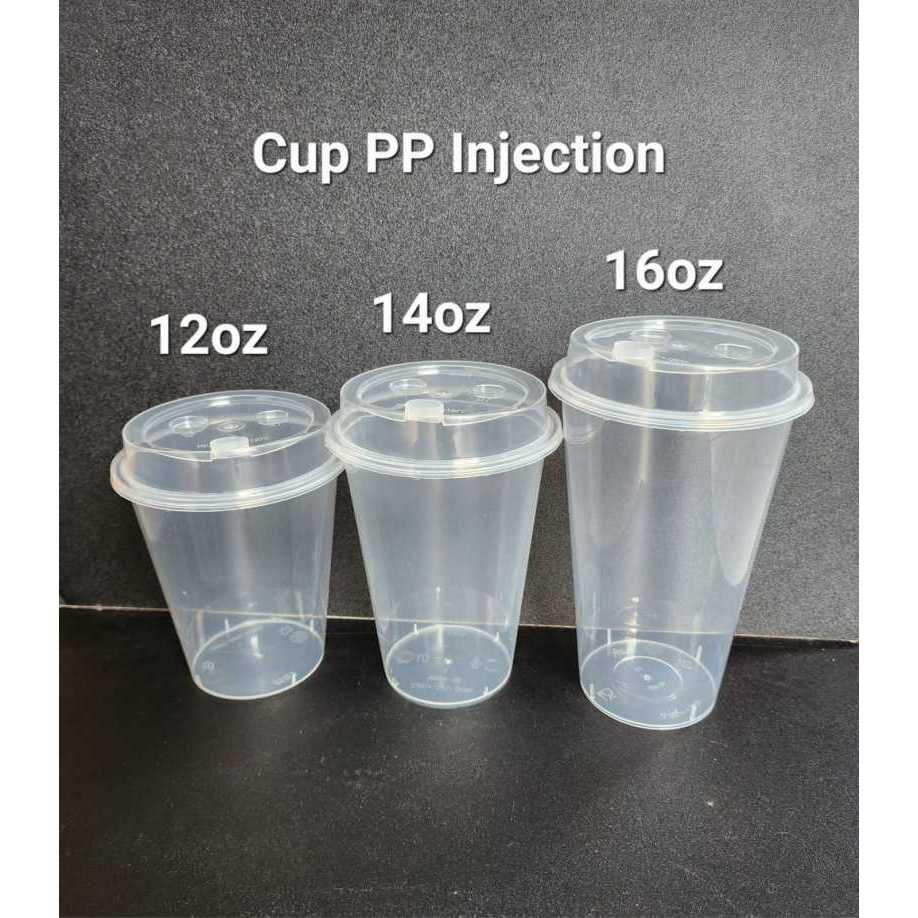 Jual Gelas PP Cup Inject 400ml.12oz + Tutup Victory 500 Pcs 1 Dus ...