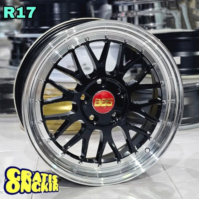 Jual velg mobil racing R17 BBS LM PCD 5X114,3 RING 17 untuk mobil ...