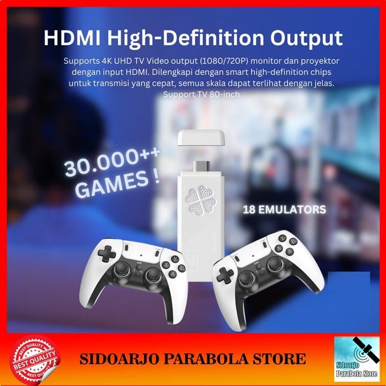 Jual HDMI Dongle Game M8II Pro Plus Console TV Stick Free Gamepad ...