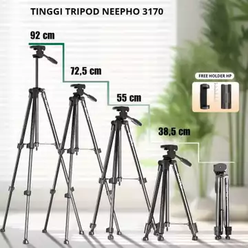 Neepho 3170 Tripod Multifungsi Photography Kamera Cellphone DSLR