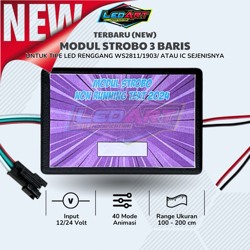 Jual MODUL STROBO 3 BARIS NON RUNNING TEXT | Shopee Indonesia