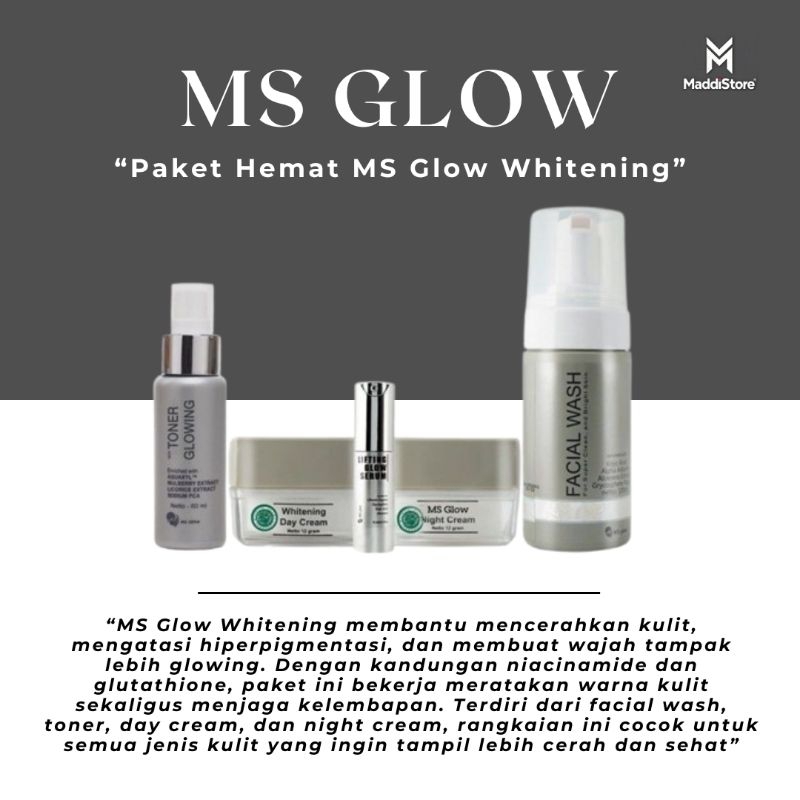 Jual Paket Hemat Ms Glow Whitening | Shopee Indonesia