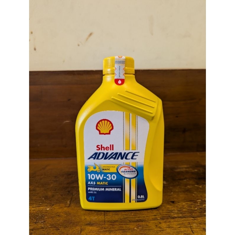 Jual Oli Shell Advance AX5 Matic 10W-30 0.8L Original | Shopee Indonesia
