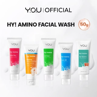 YOU Hy! Amino Facial Wash 50g Anti Acne, Hydrating, Brightening, Oil Control Sabun Cuci Muka