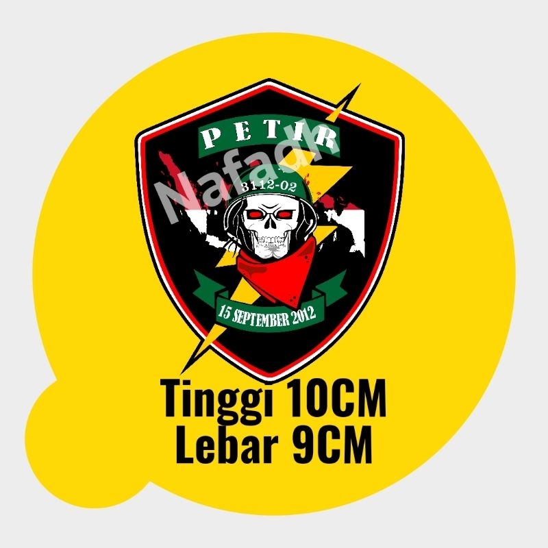 Jual PETIR,Stiker petir tni ad,stiker 3112-02,stiker army,stiker ...