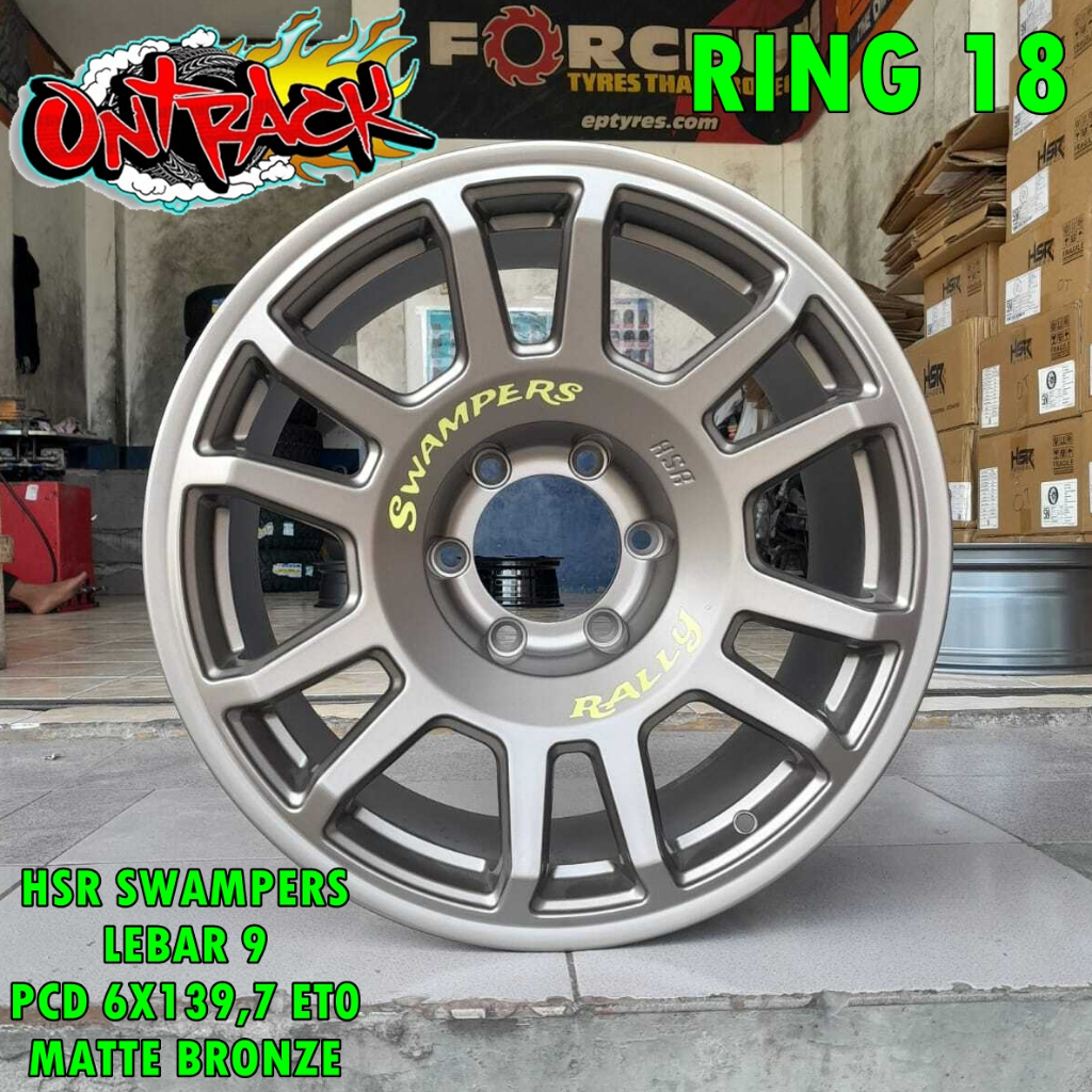 Jual redy setok velg mobil pajero fortuner tipe SWAMPERS HSR R18X9 ...