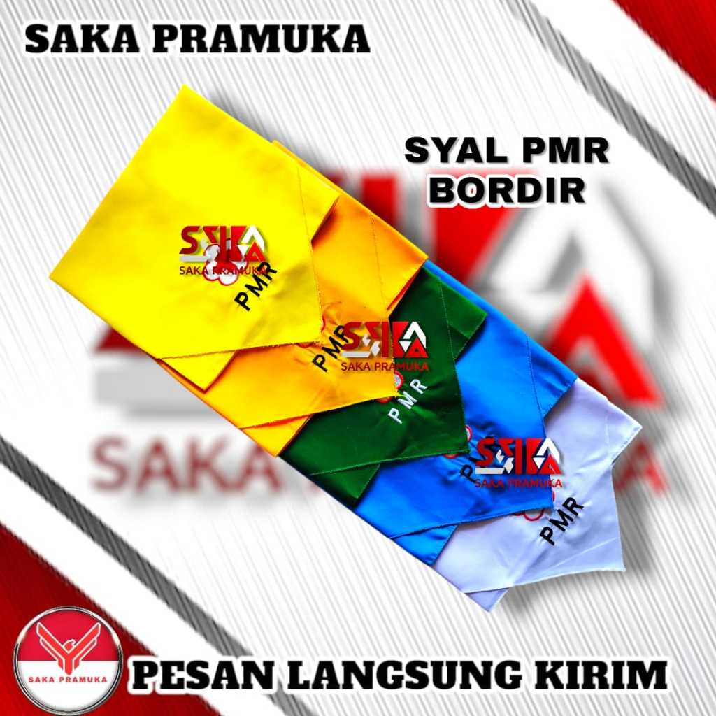 Jual Slayer syal scraft leher pmr wira madya mula putih kuning biru ...