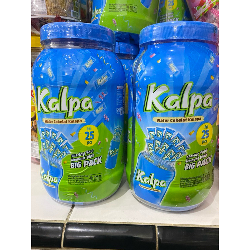 Jual ( 1 Dus isi 8 Jar ) Kalpa Jar Wafer Cokelat Kelapa 225gr isi 25pcs ...