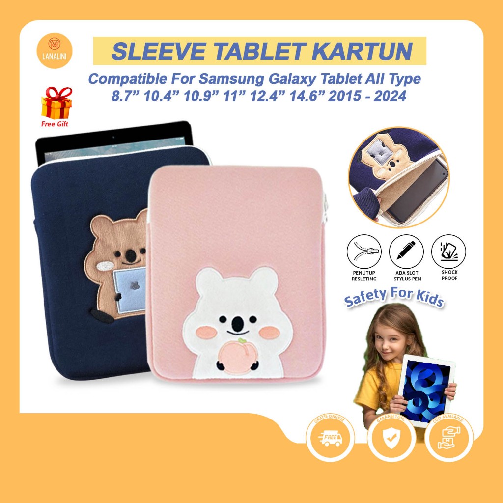 Jual Tas Tablet Samsung Tab S11 2025 S10 FE Lapisan Busa Puffy Sleeve ...