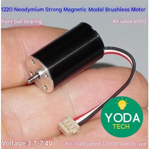 Jual Micro Aircraft Model Brushless Motor 1220 Front Ball Bearing High ...