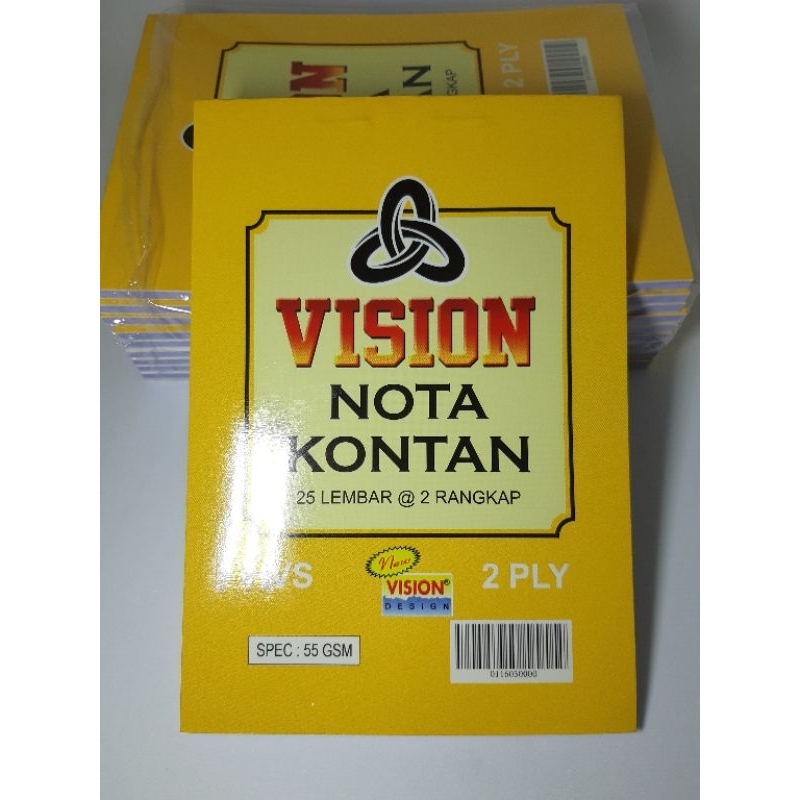 Jual NOTA KONTAN KECIL 2 PLY VISION (JUAL PER PK) | Shopee Indonesia