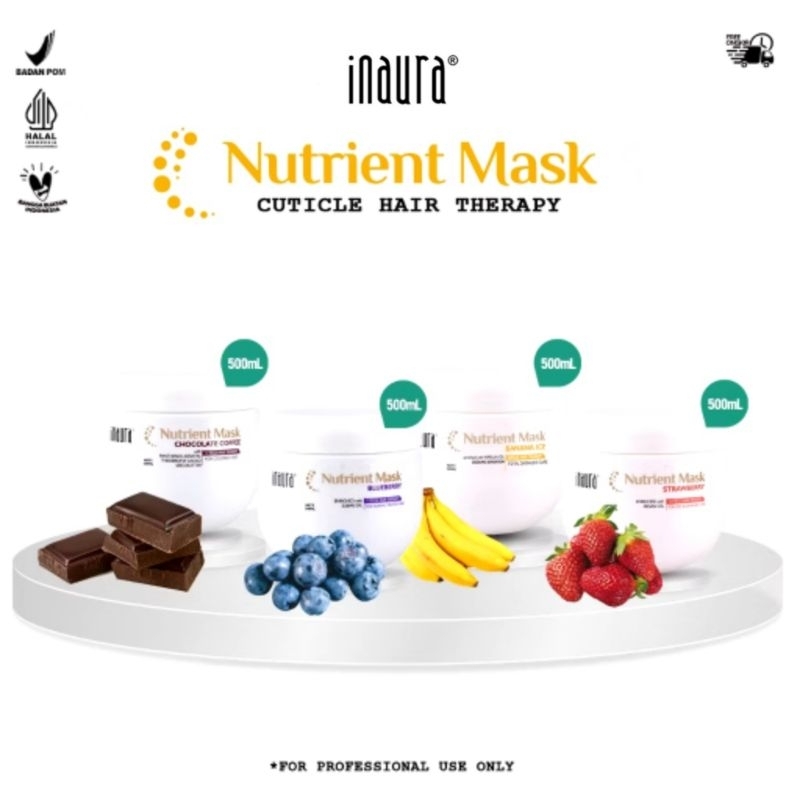 Jual INAURA Nutrient Hair Mask 500mL | Masker Rambut | Shopee Indonesia