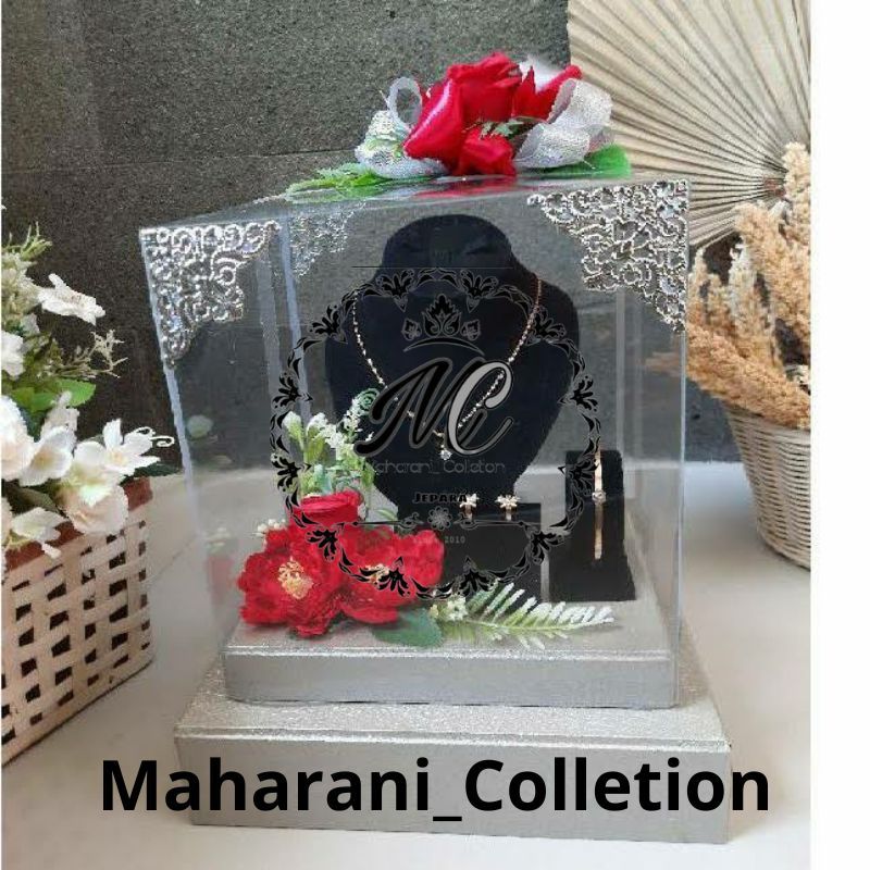 Jual KOTAK PERHIASAN SATU SET/KOTAK MAHAR/BOX PERHIASAN (KALUNG ,CINCIN ...