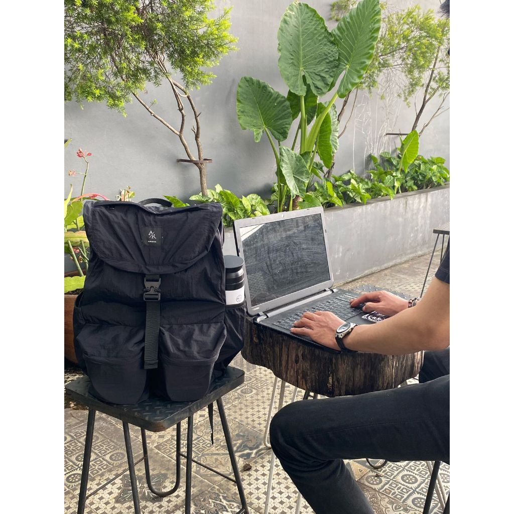 Jual Aroha-alfa black-backpack-tas sekolah- | Shopee Indonesia