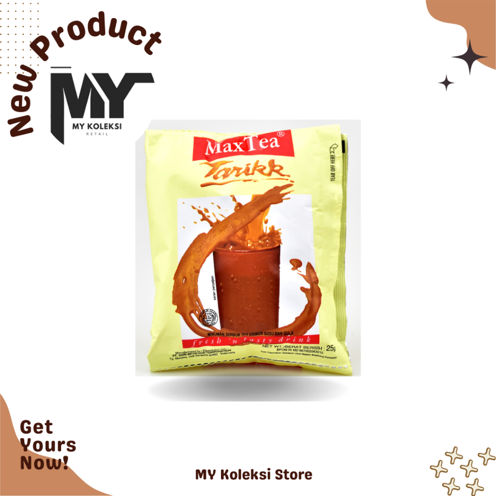 Jual Max Tea Teh Tarikk 25 Gram Sachet MY Retail | Shopee Indonesia