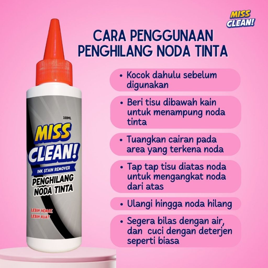 Jual MISS CLEAN Penghilang Noda Tinta | Shopee Indonesia