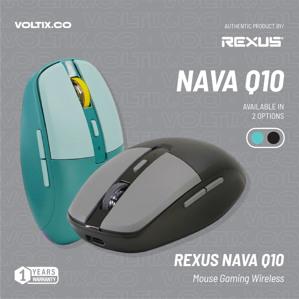 Jual Rexus Mouse Gaming Wireless Bluetooth Nava Q10 | Shopee Indonesia