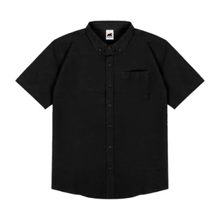 House of Smith Kemeja Pria - Basic SS Black - Short Shirts