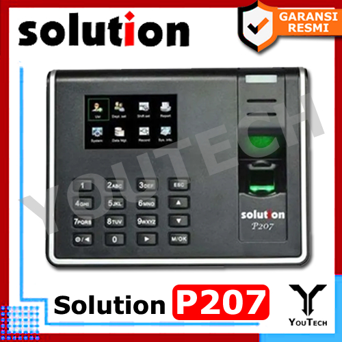 Jual Solution P207 - Mesin Absensi Solution P207 - Fingerprint Solution ...