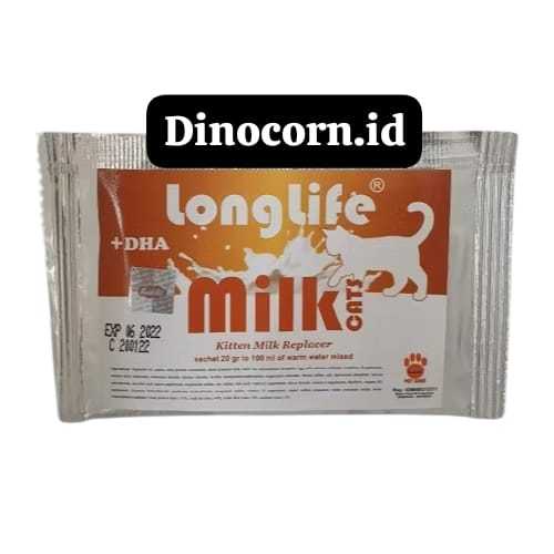 Jual Susu Kucing - Longlife Milk Cat 20 gr Kitten milk replacer Susu ...