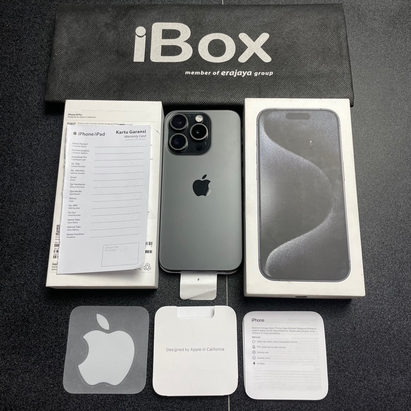 Jual Ip 15 Pro dan 15 Promax 128 gb 256 gb original fullset ibox ...
