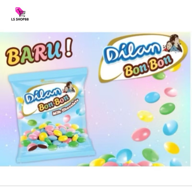 Jual Dilan BON BON // Permen isi Coklat renteng isi 10 Sachet | Shopee ...