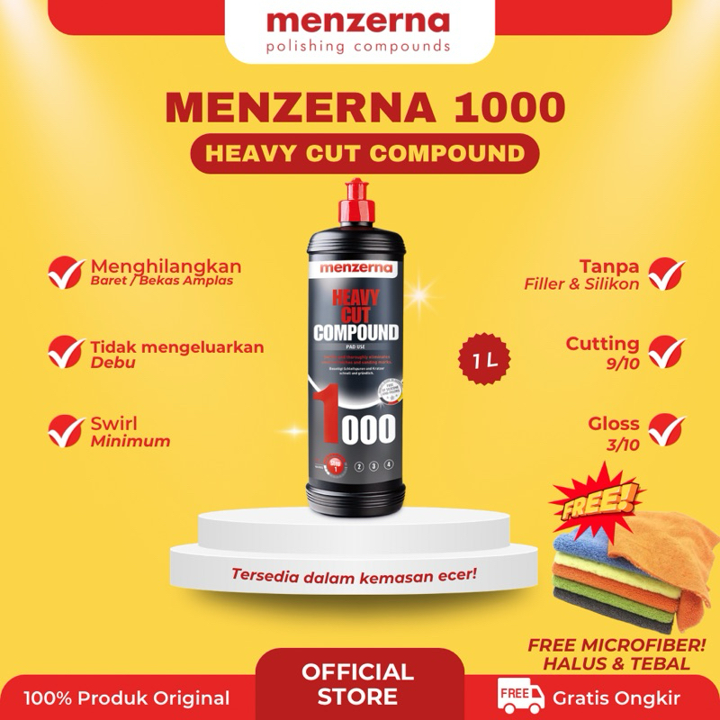 Lucidante Auto Graffi MENZERNA Heavy Cut Compound 1000 - Pasta Abrasiva Per Lucidatura Auto, 250 Ml Rimozione Graffi Vernice - Foto 4