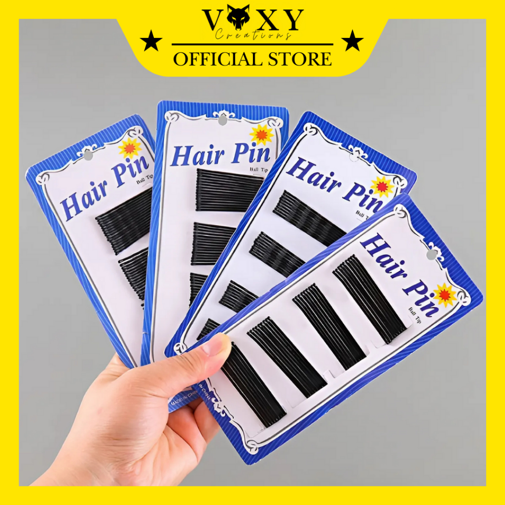 Jual Jepit Rambut Lidi Bob Pin Hitam Polos / Hair Pin Clip Hitam Polos ...