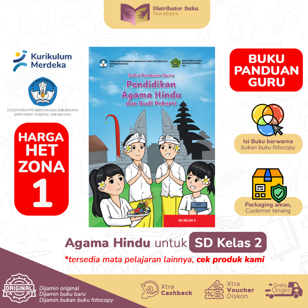 Jual Buku Panduan Guru Pendidikan Agama Hindu Kelas 2 SD - Kurikulum ...