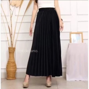Rok Bludru Rok Velvet Bulu Panjang Plisket Maxi Krrja Polos Lemnut Premium