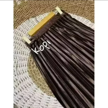Rok Bludru Rok Velvet Bulu Panjang Plisket Maxi Krrja Polos Lemnut Premium