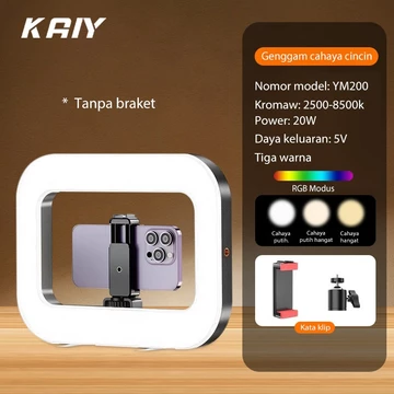 【READY】Ring Light 1.6M 2.1M Tripod RGB Lampu Pengisi 2500K 8500K For Vloger Make Up Live