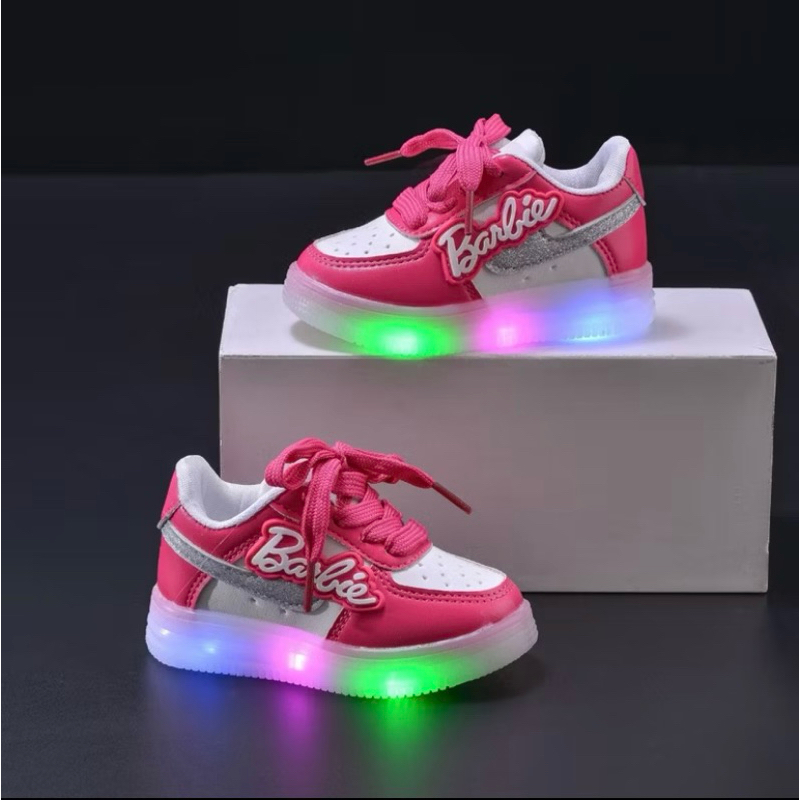 Jual Sepatu Barbie LED anak ukuran 26, insole 16cm | Shopee Indonesia