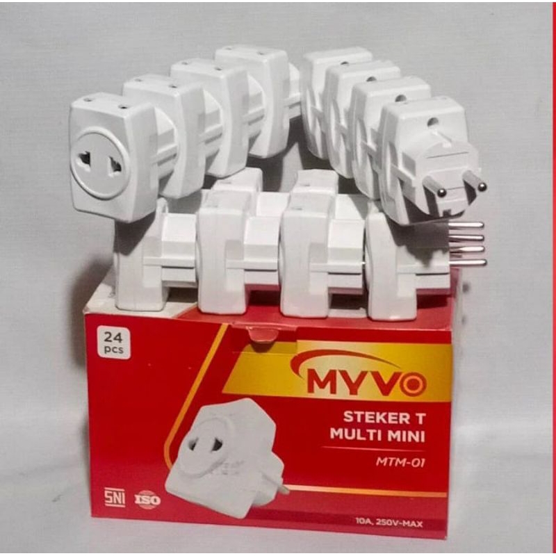 Jual Steker T Multi Mini Myvo MTM - 01 - 10A. 250V - Max ...