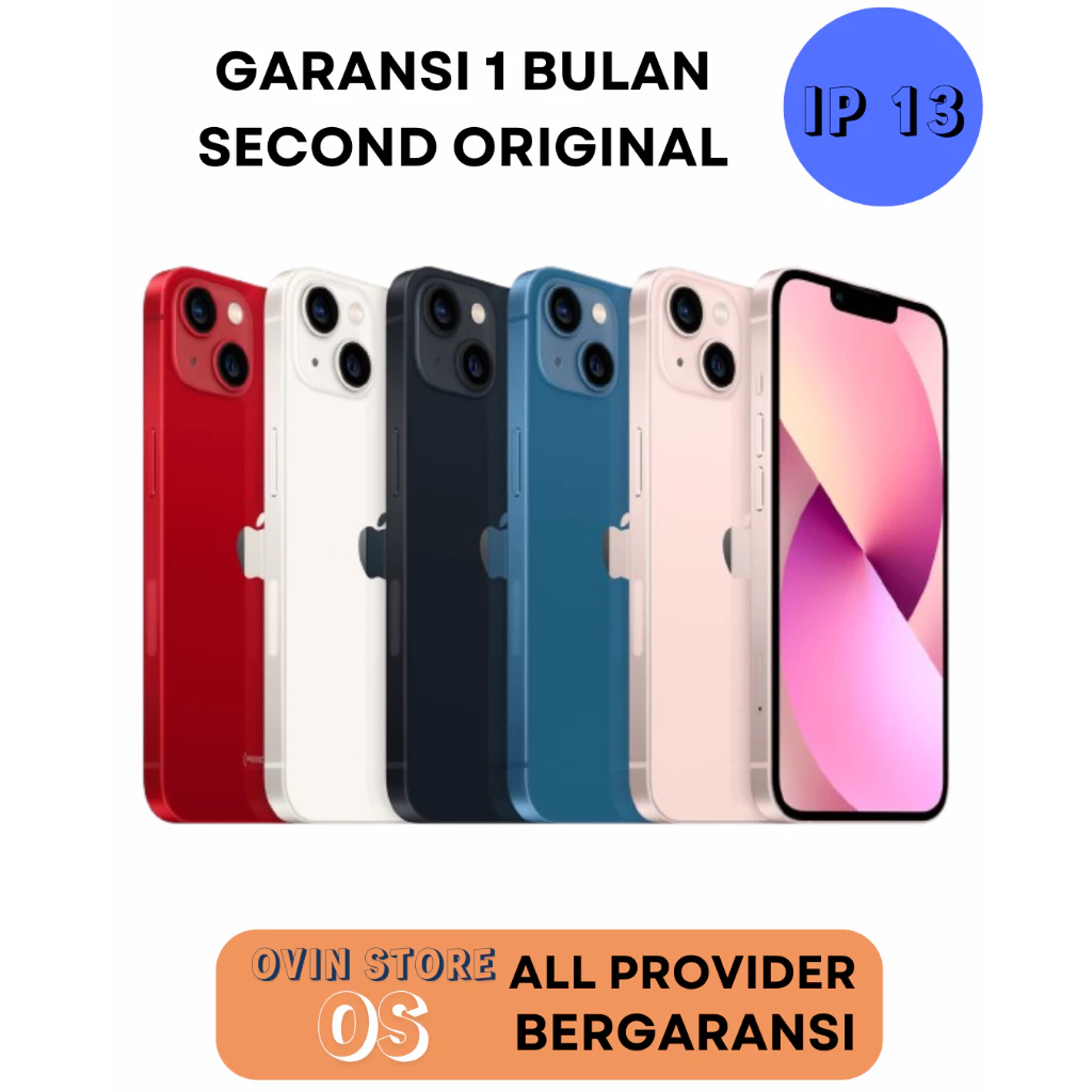 iPhone 13 128GB 512GB Second BEKAS ORIGINAL 100% MULUS NORMAL FULLSET GOOD CONDITIONS