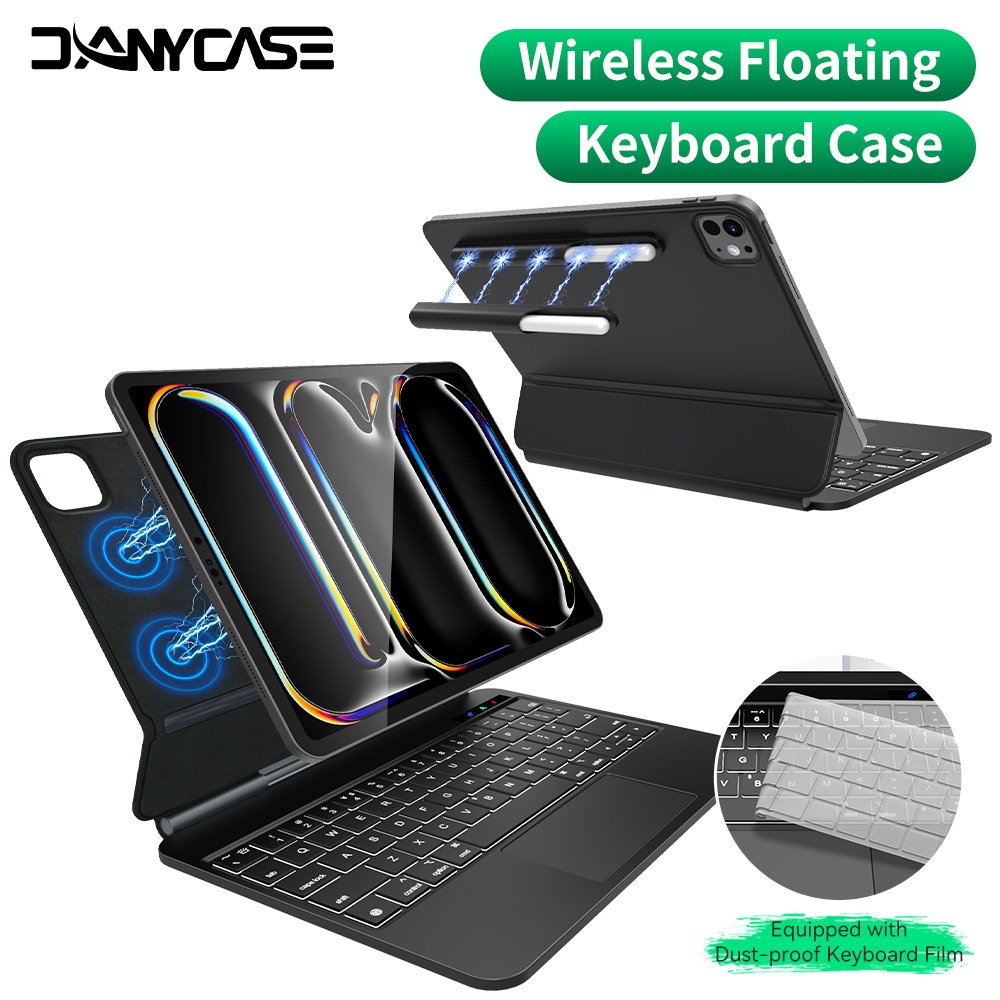 DANYCASE 2025 New for Magic Keyboard Case forA16 Gen 11 iPad Pro 11  Pro 13 Air6 case ipad air ipad air case ipad Backlight LCD Display 