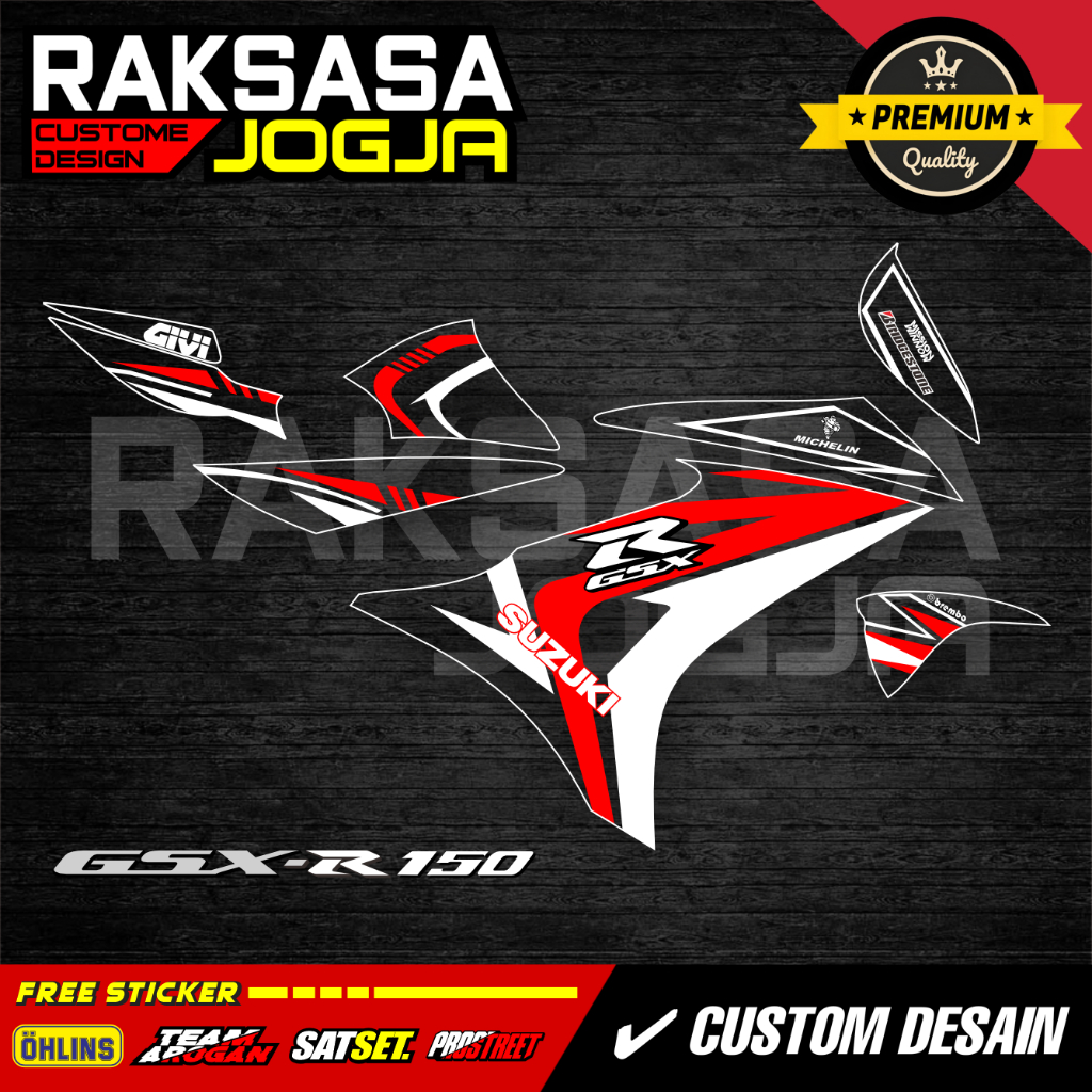 Jual STRIPING CUSTOM SUZUKI GSX 150R KUALITAS PREMIUM WARNA TAJAM DAN ...