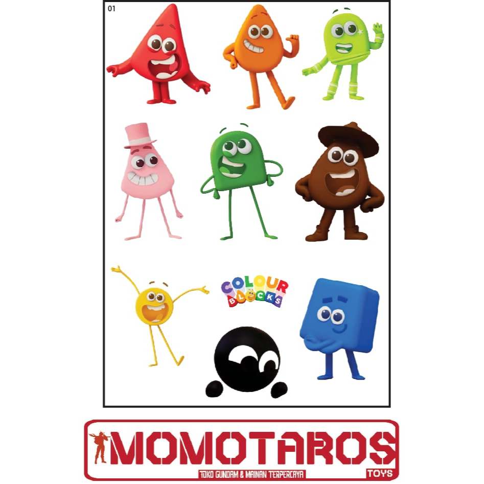 Jual Sticker Colour Blocks 1 pc | Shopee Indonesia
